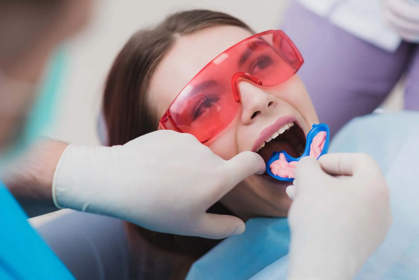 Fluoride treatment at Gentle Dental